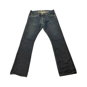 Fossil Mens Jeans Size 32x32 Vintage Boot Blue Denim Worn